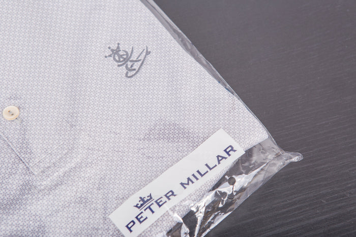 2020 Masters Peace Surfer Villa Performance Fabric British Grey Polo Shirt
