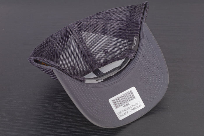 2022 Halloween Circle-T Charcoal Mesh Lime Snapback Hat