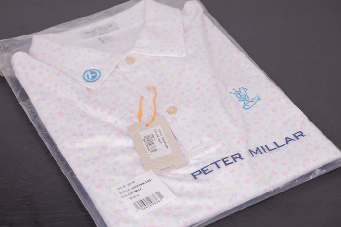2023 Gallery White Peace Surfer Polo Shirt