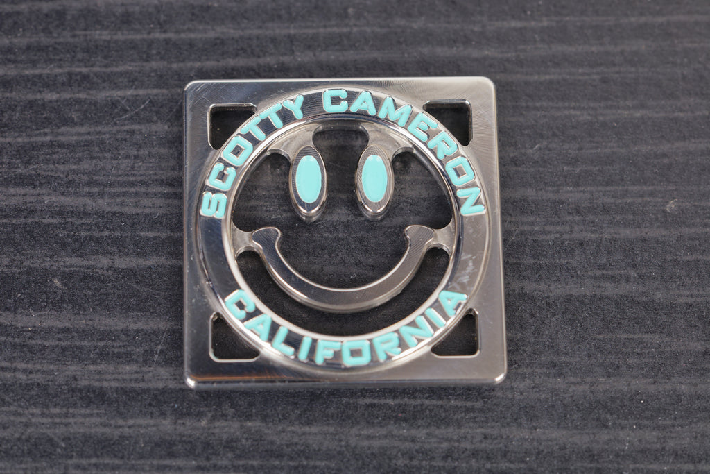Autocollant Scotty Cameron Smiley Neon - Diamètre 3 Pouces - Neuf Pour Golf - Origine USA