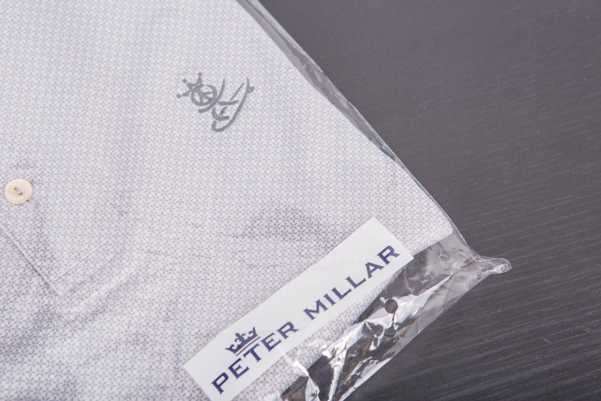 2020 Masters Peace Surfer Villa Performance Fabric British Grey Polo Shirt
