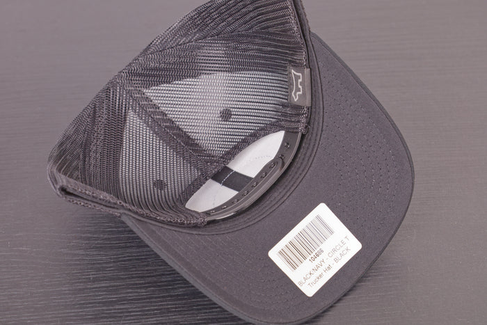 2022 Holiday Circle-T Black Mesh Navy Snapback Hat